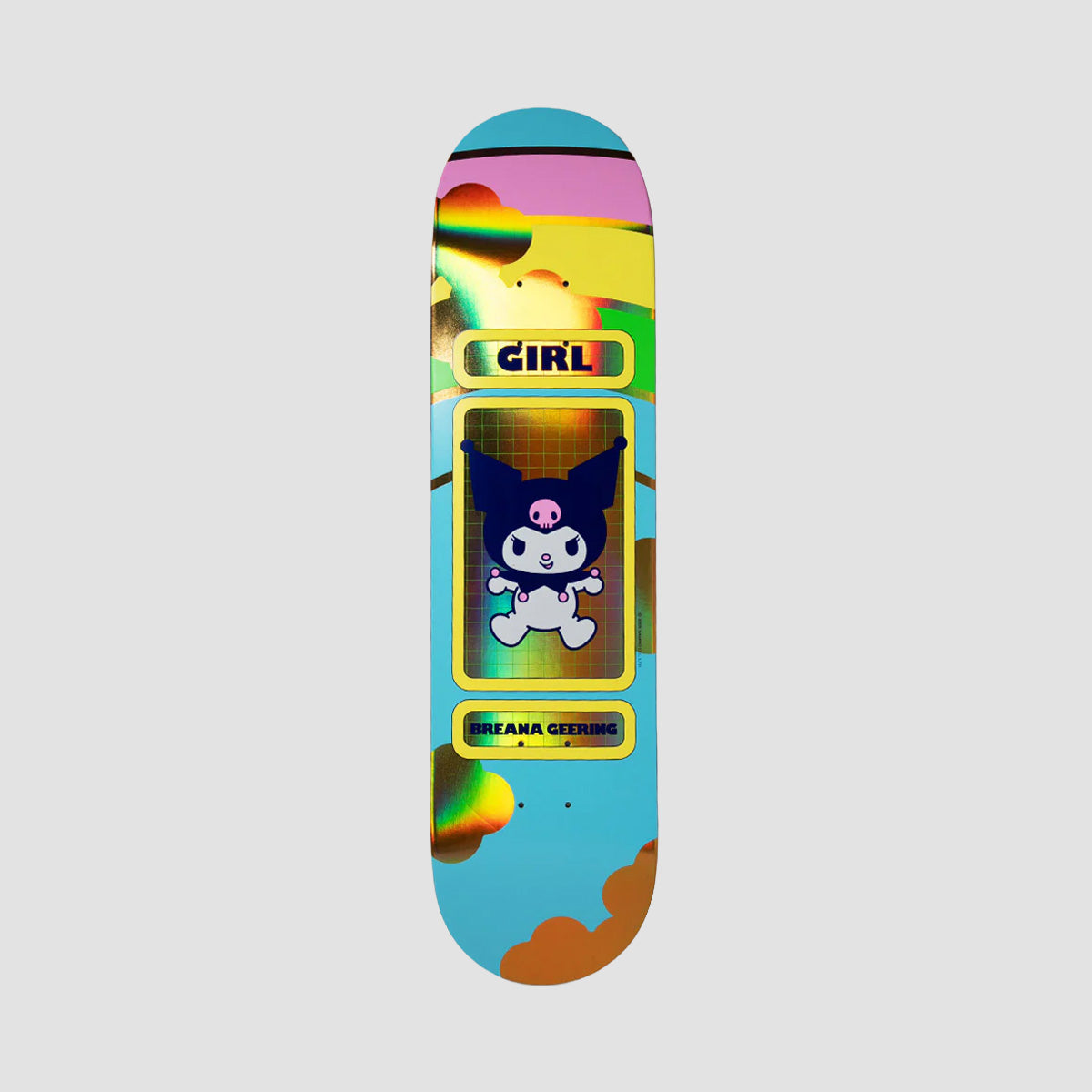 Girl Hello Kitty Rainbow Breana Geering (Blind Bag) Skateboard Deck - 8"