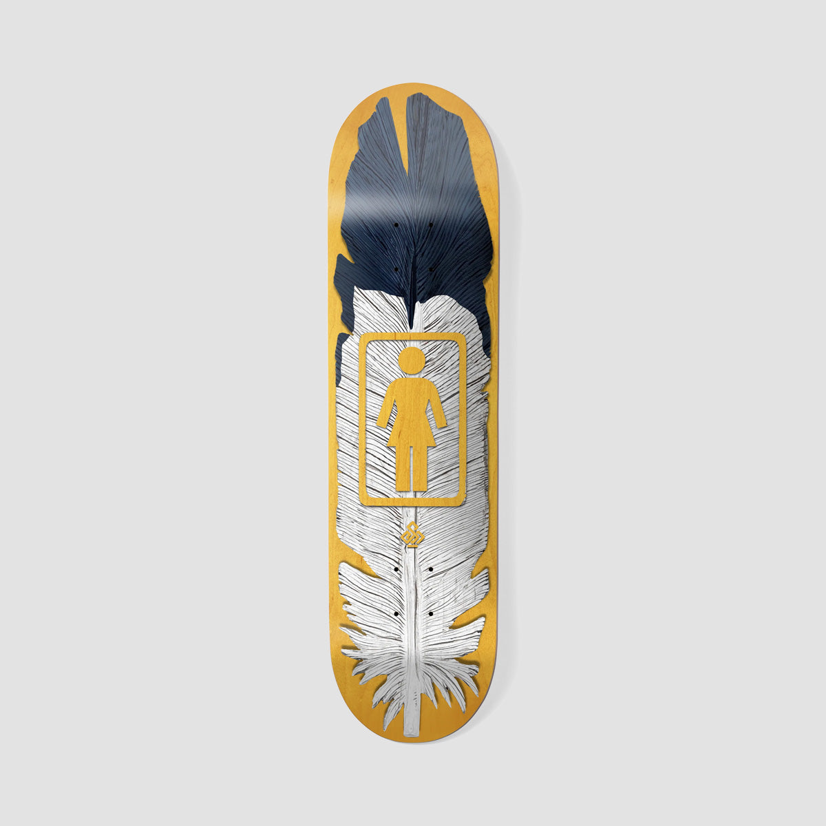 Girl Kennedy Siaz The Feather Skateboard Deck Various Stains - 8.5"
