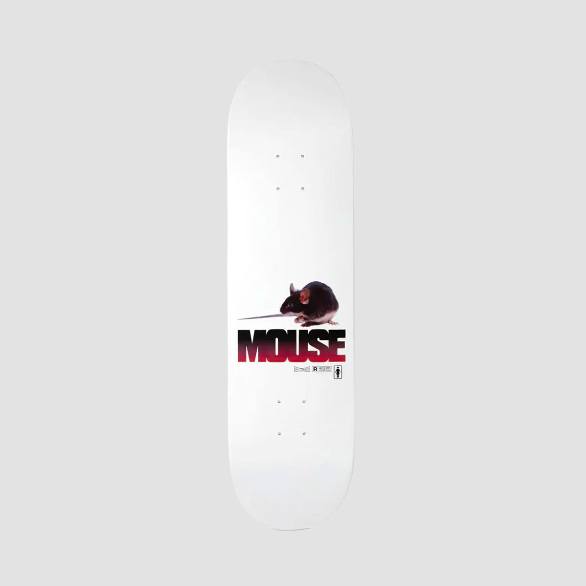 Girl Mouse Mike Carroll Skateboard Deck - 8.375"