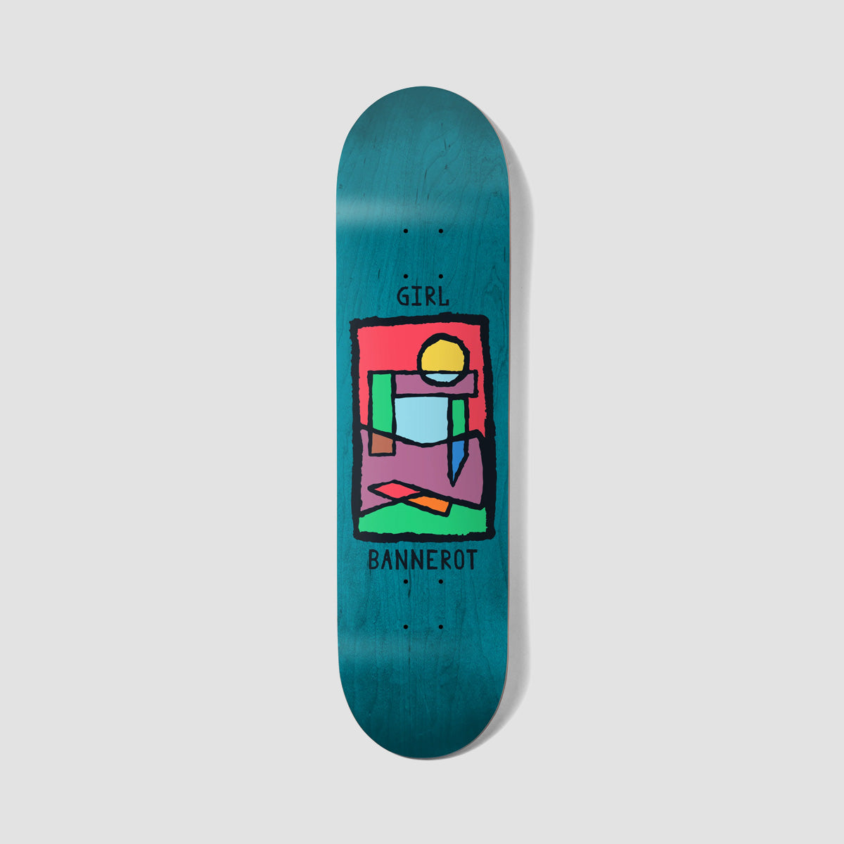 Girl Tangram Simon Bannerot Love Seat Skateboard Deck - 9"