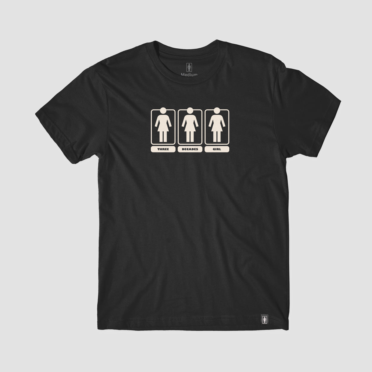 Girl Three Decades OG T-Shirt Black