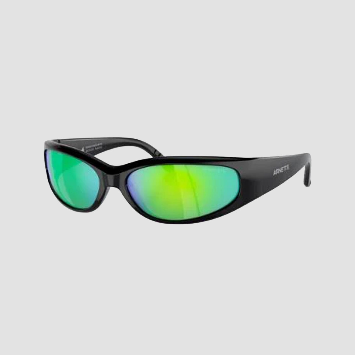 Girl X Arnette Catfish Sunglasses Black Recycled/Green Mirror Green