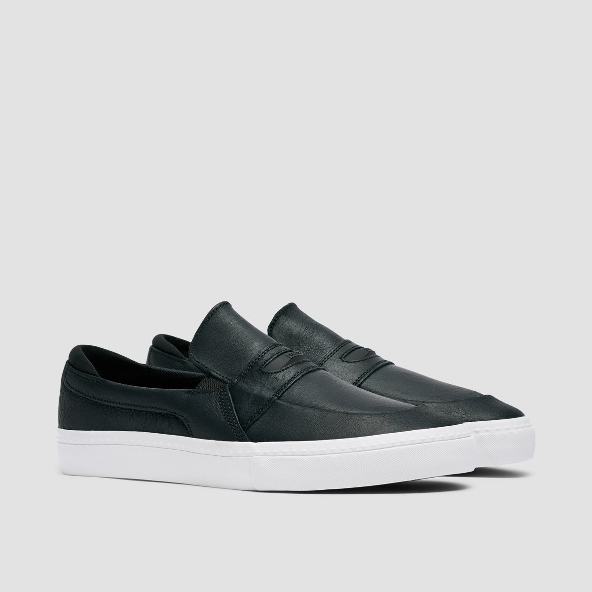 Globe Liaizon Slip On Shoes - Black Distress/White