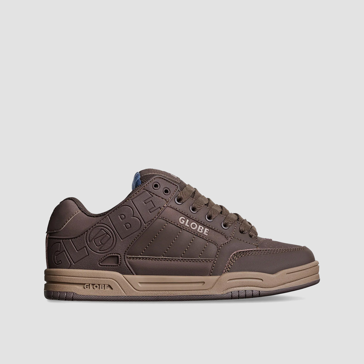 Globe Tilt Shoes - Brown/Blue/Tartan