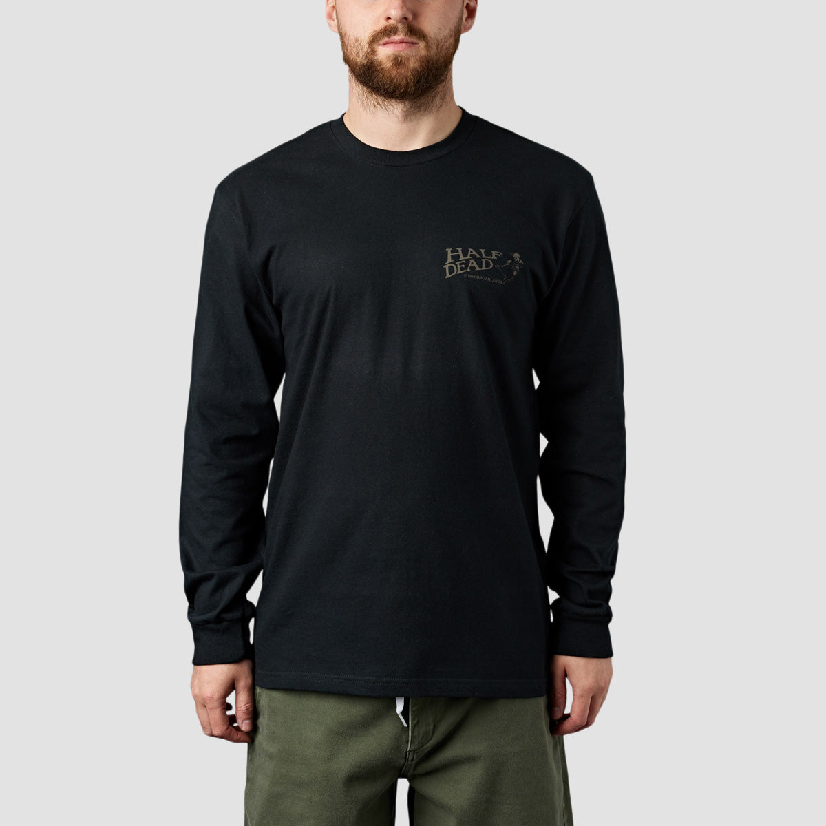 GroanLands Half Dead Longsleeve T-Shirt Black