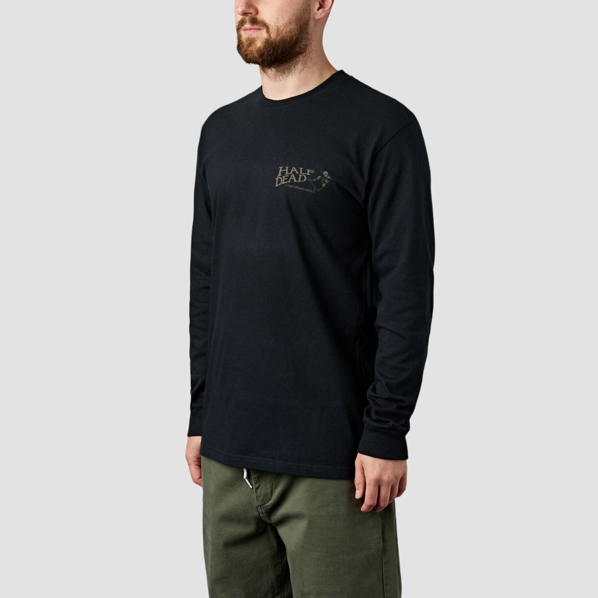 GroanLands Half Dead Longsleeve T-Shirt Black