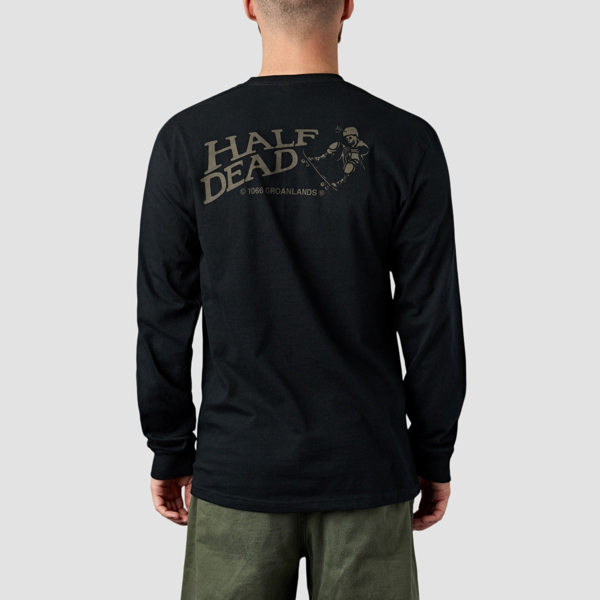 GroanLands Half Dead Longsleeve T-Shirt Black
