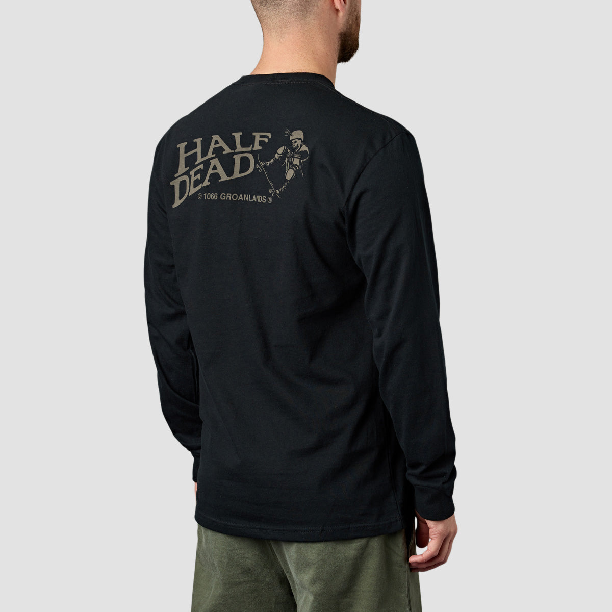 GroanLands Half Dead Longsleeve T-Shirt Black