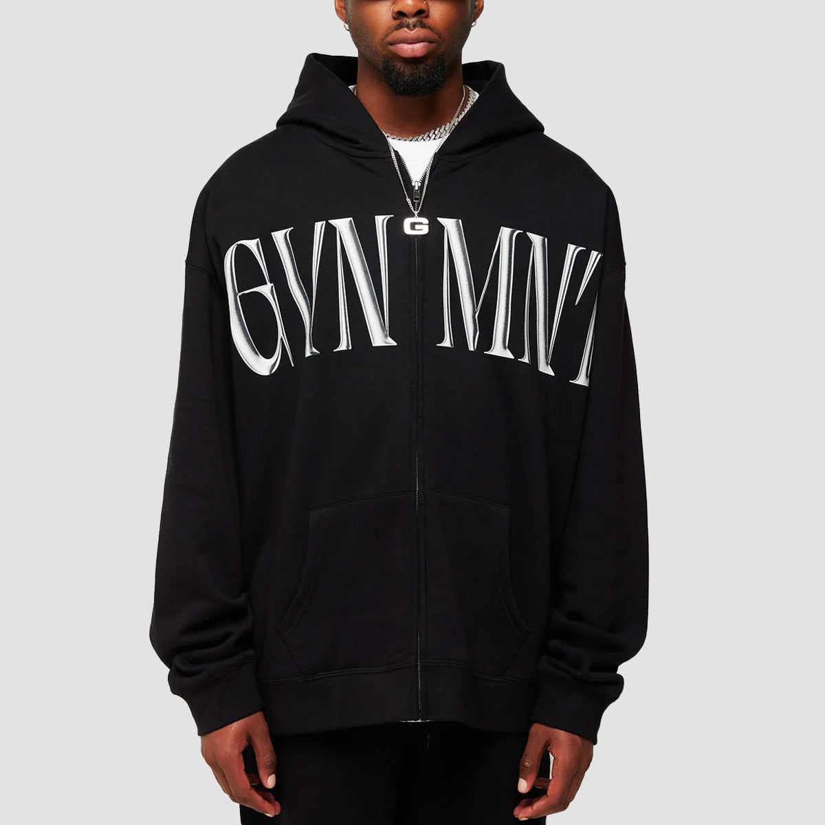 GVNMNT Imperial Zipped Hoodie Black