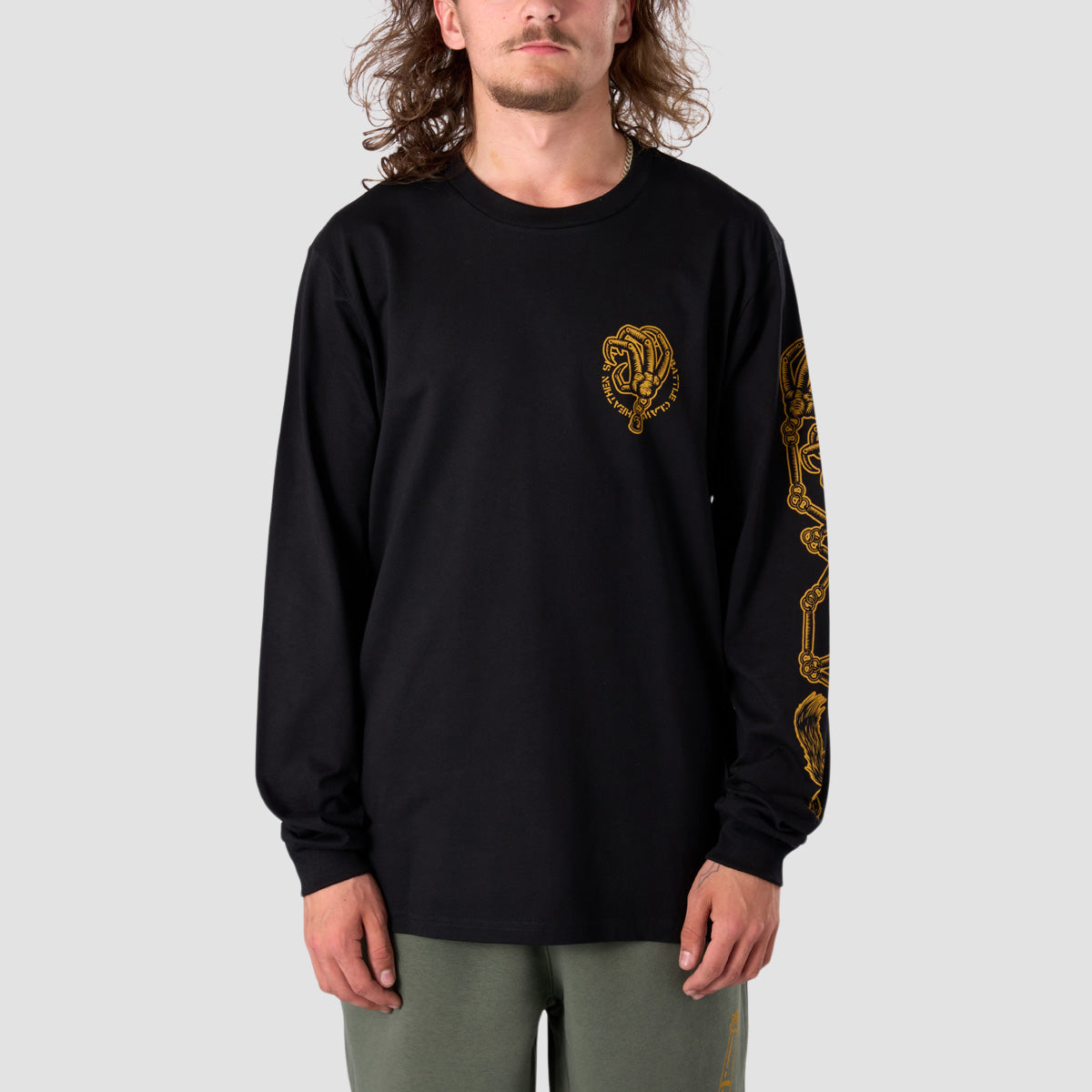 Heathen Battle Claw Longsleeve T-Shirt Black