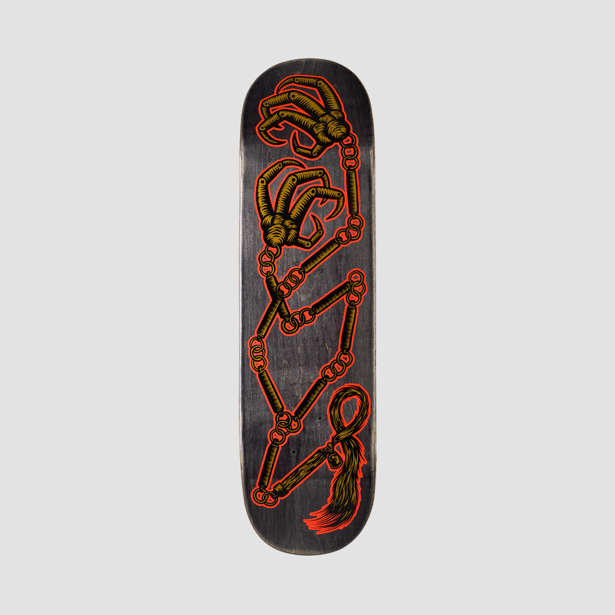 Heathen Battle Claw On Squarehead Skateboard Deck - 8.75"