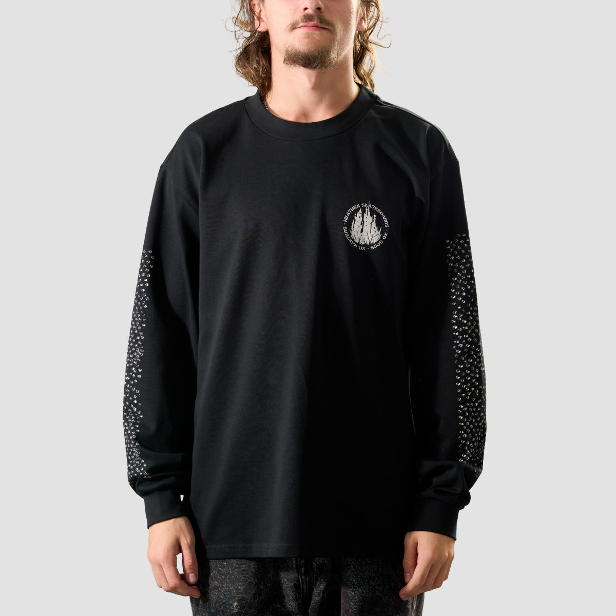 Heathen Castle Heavyweight Longsleeve T-Shirt Black