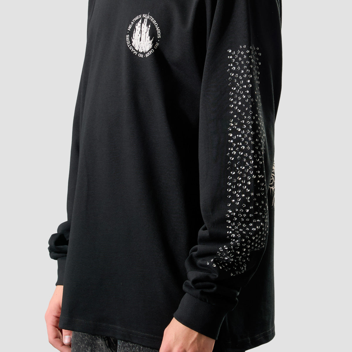 Heathen Castle Heavyweight Longsleeve T-Shirt Black