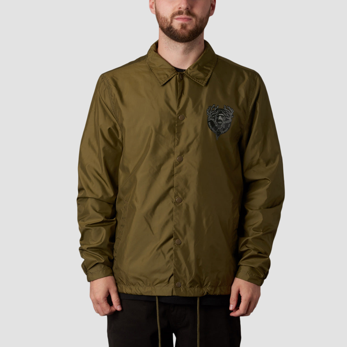 Heathen Ceronnous Coach Jacket Khaki