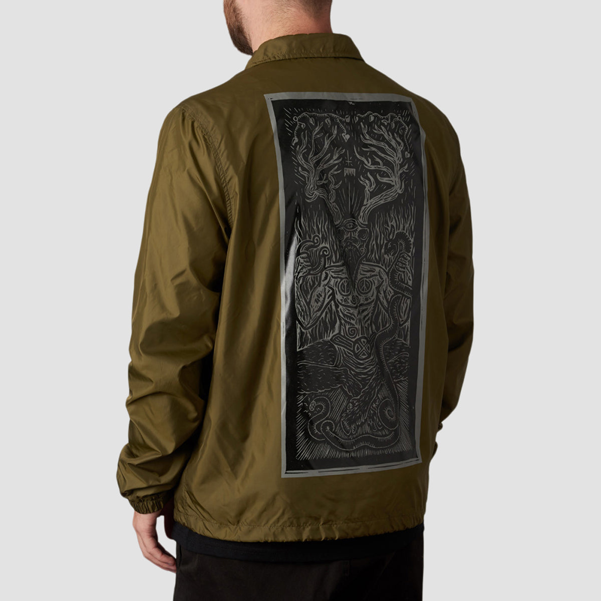 Heathen Ceronnous Coach Jacket Khaki