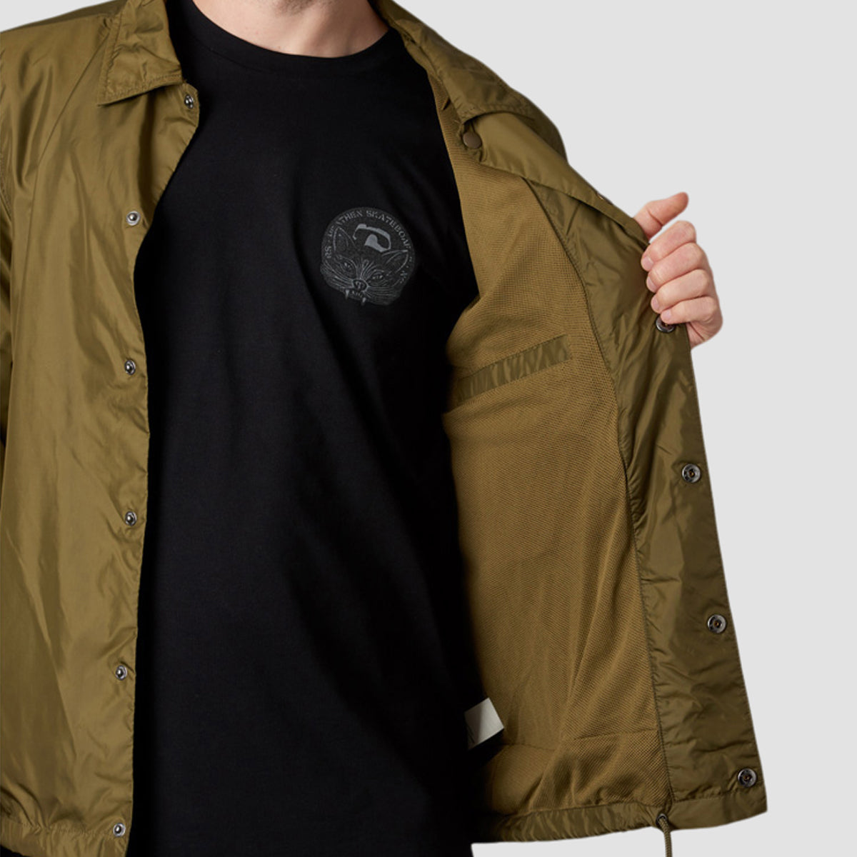 Heathen Ceronnous Coach Jacket Khaki