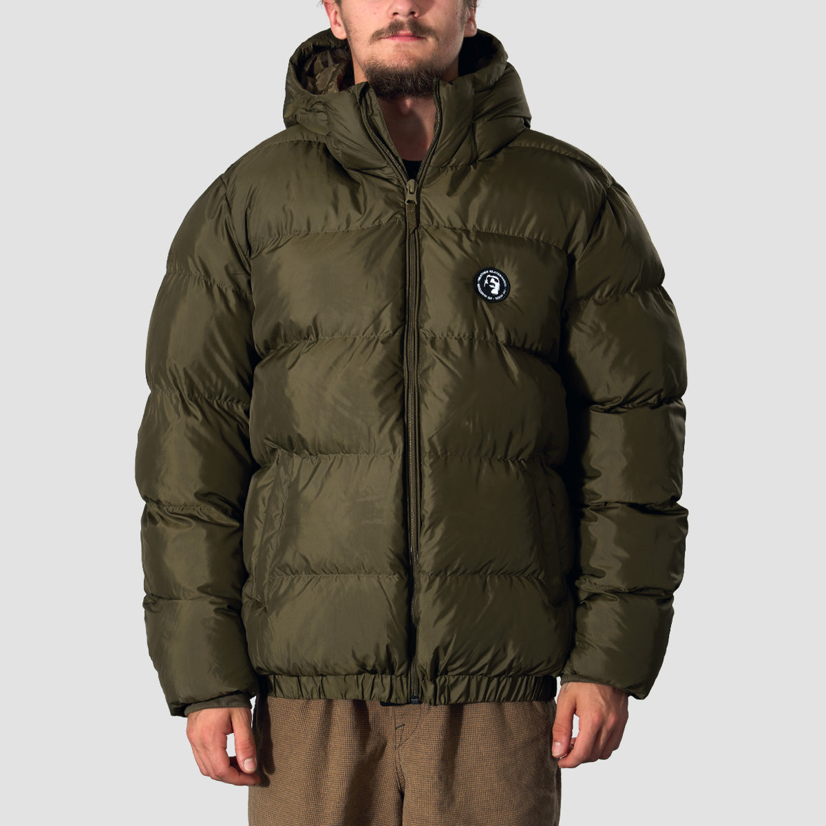 Heathen VG+ Gorgon Puffer Jacket Sludge