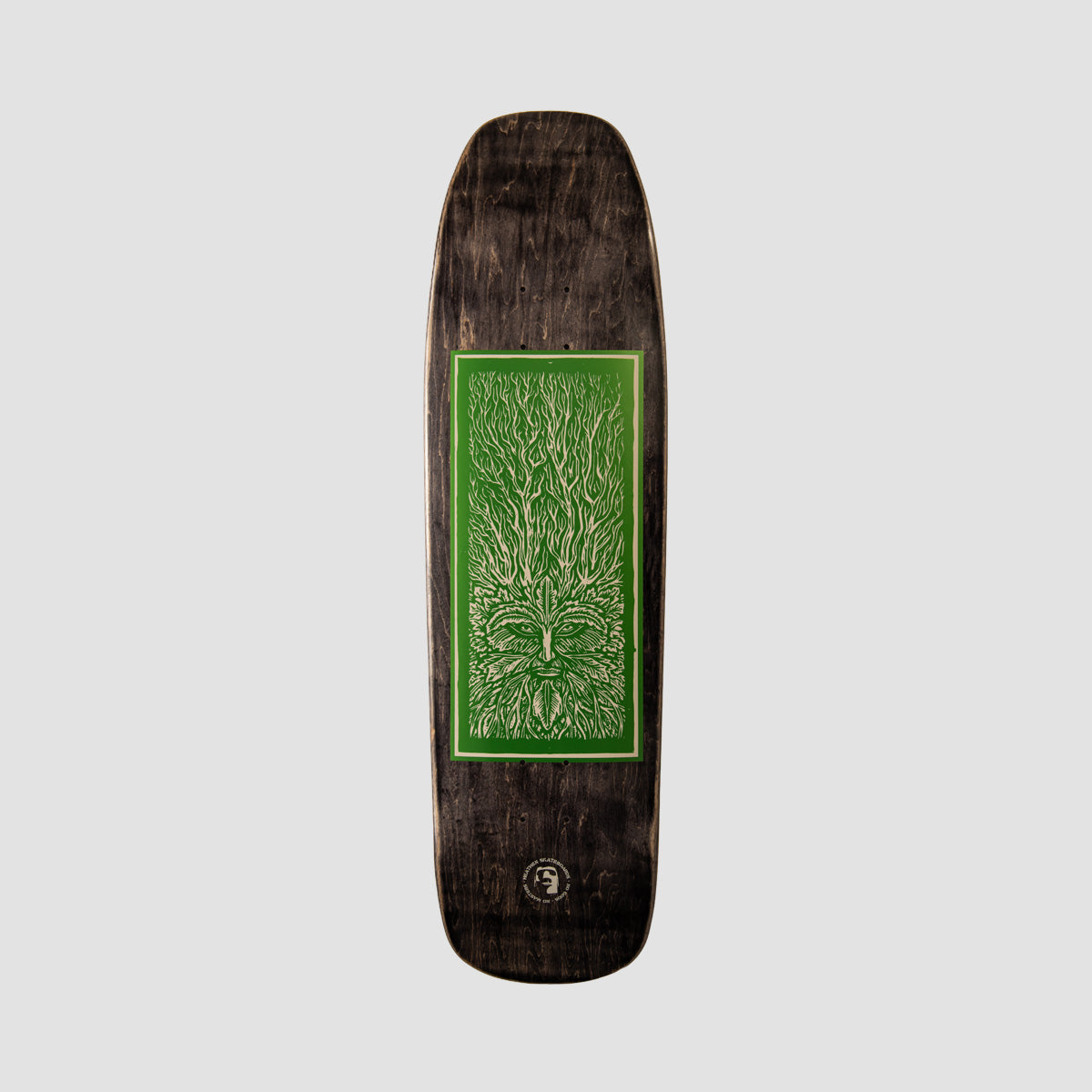 Heathen Green Man on Chonker Skateboard Deck - 9"