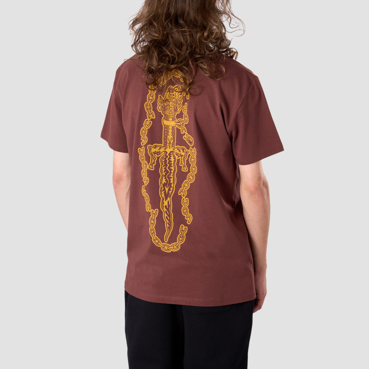 Heathen Sacrificial Dagger T-Shirt Chestnut