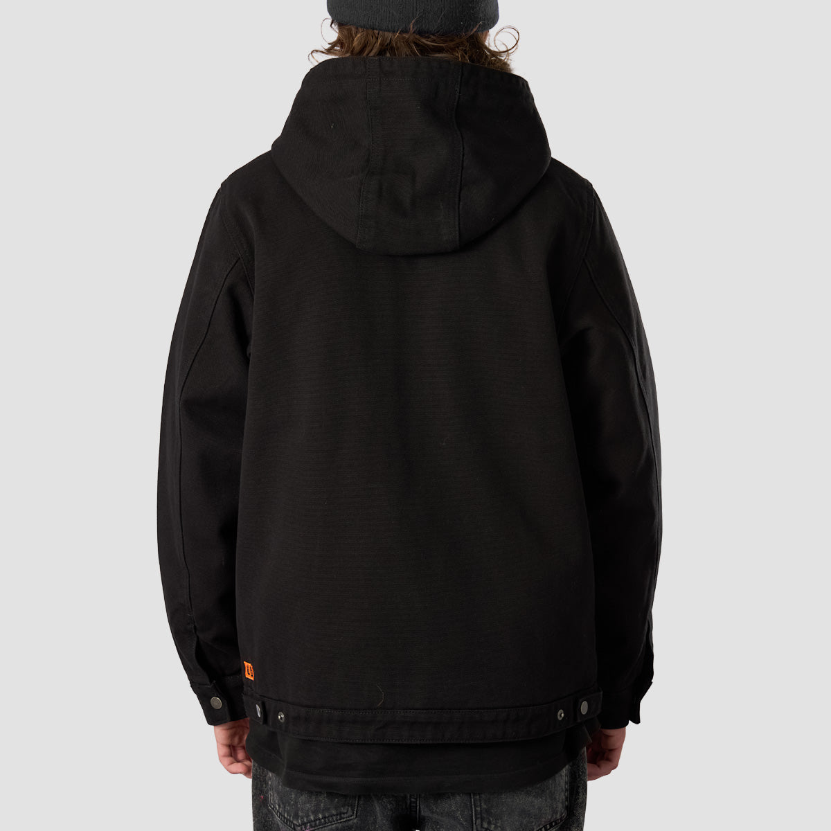 Heathen VG+ Discord Heavy Canvas Hooded Bomber Jacket Void