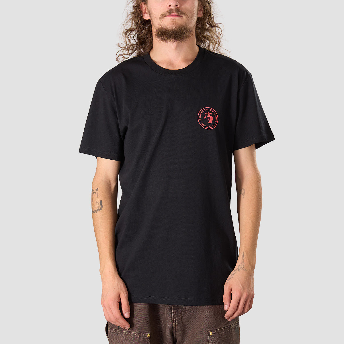 Heathen X Simon Skipp Blood Spire T-Shirt Black