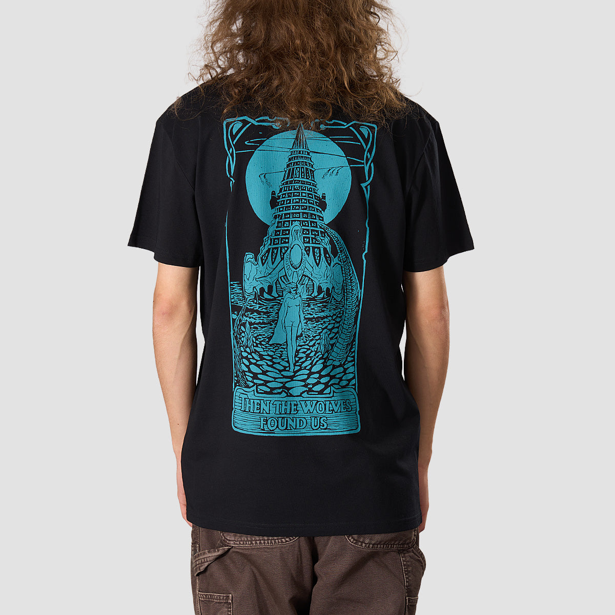 Heathen X Simon Skipp Wolves T-Shirt Black