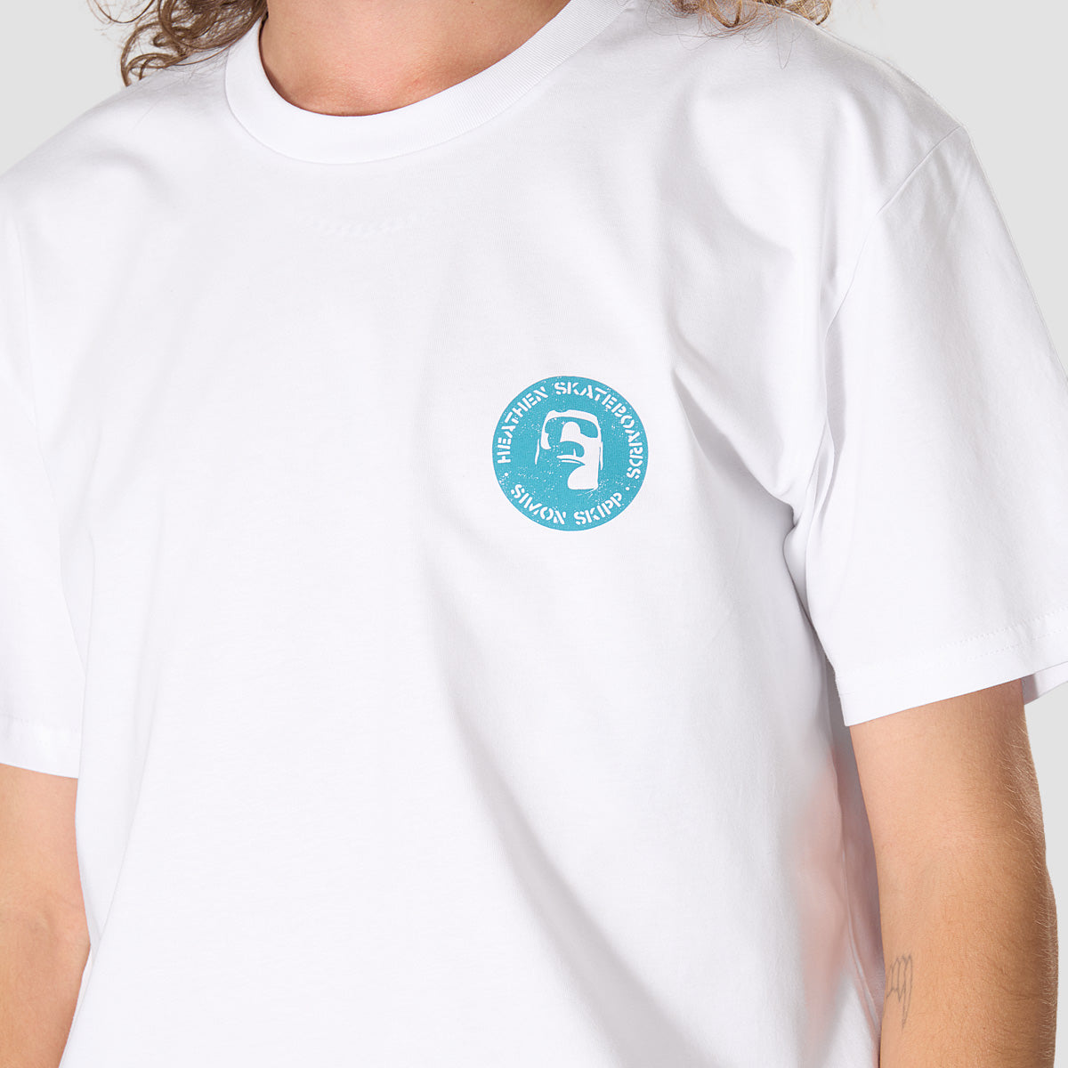 Heathen X Simon Skipp Wolves T-Shirt White