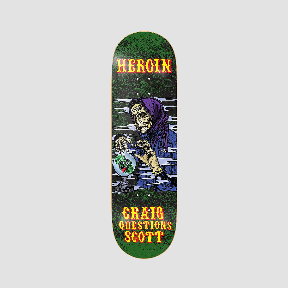 Heroin Craig Questions KO2 Fortune Teller Skateboard Deck - 9.25"