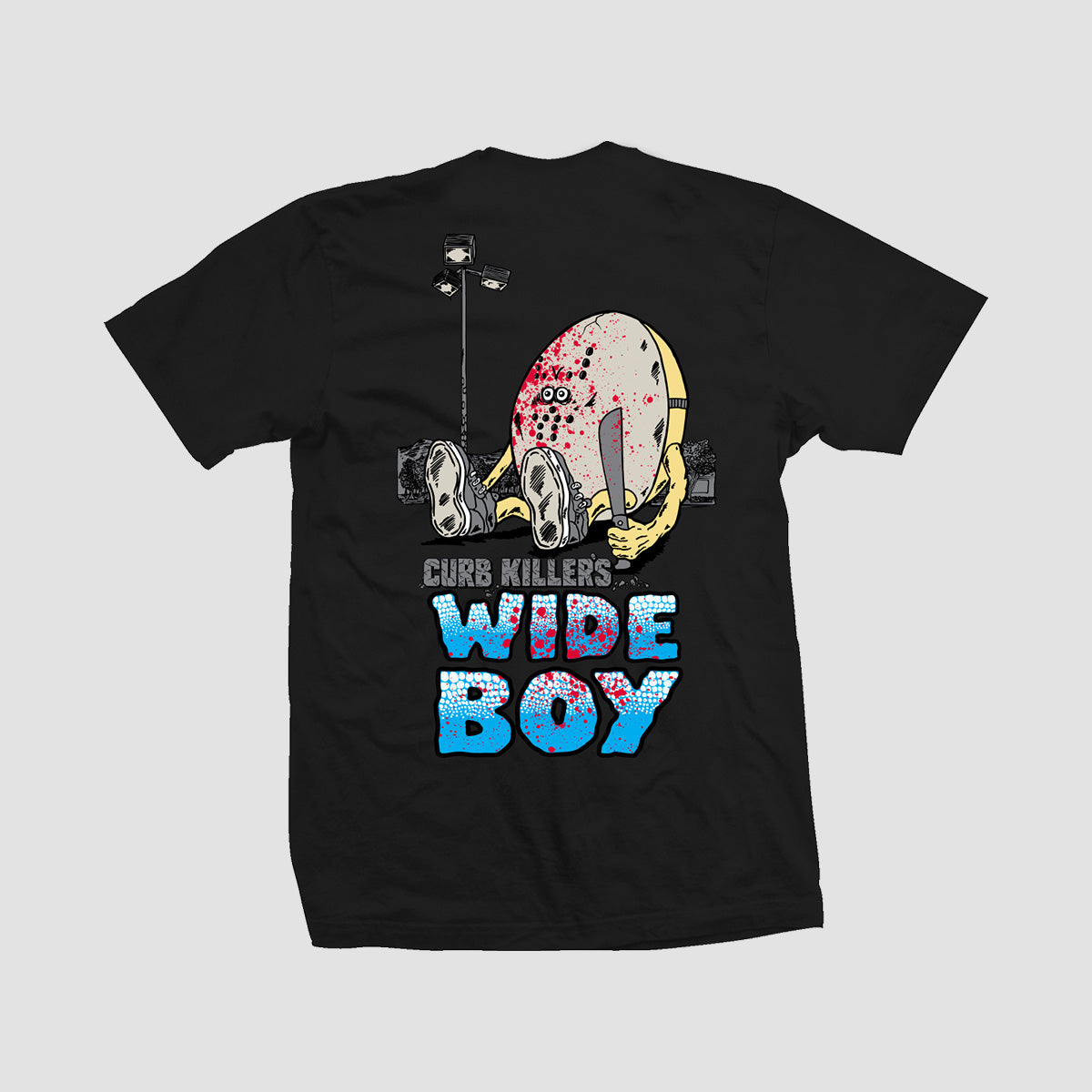 Heroin Curb Killer Wide Boy T-Shirt Black