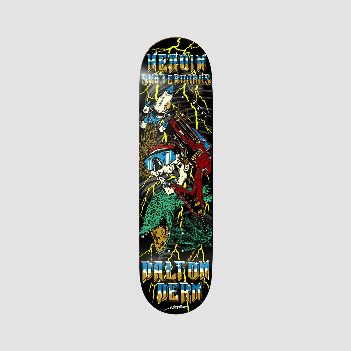 Heroin Dalton Dern Hurricane Skateboard Deck - 8.5"