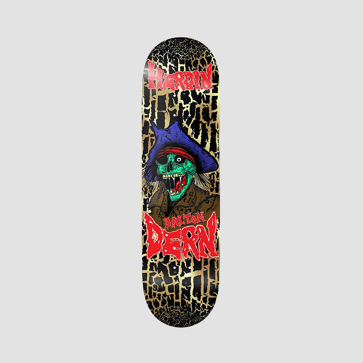 Heroin Dalton Dern KO2 Pirate Skateboard Deck - 8.75"