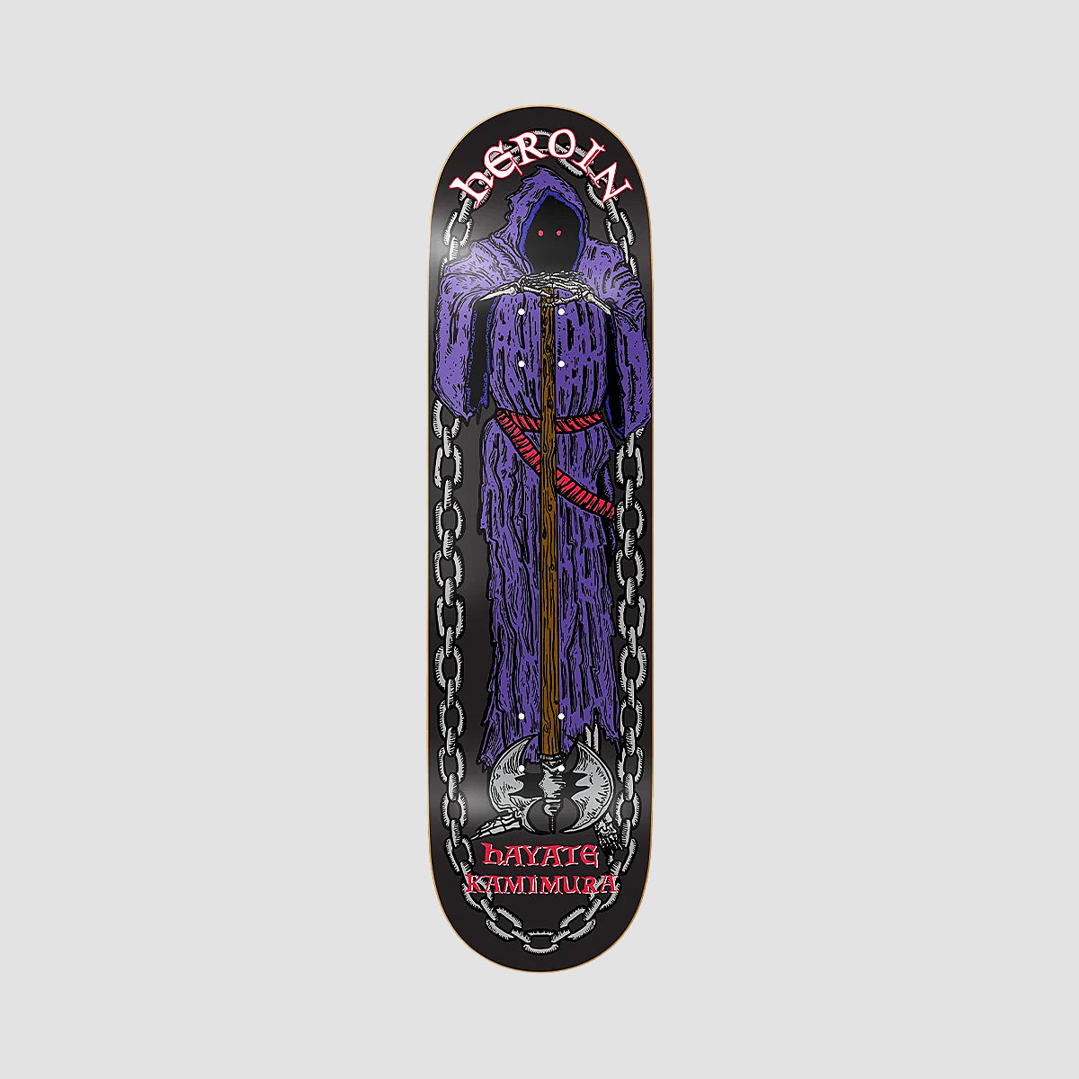 Heroin Hayate KO2 Axe Man Skateboard Deck - 8.25"