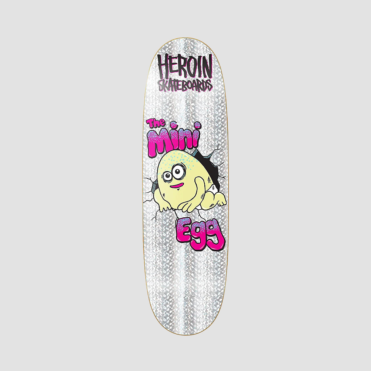 Heroin Mini Egg Skateboard Deck Holographic Foil - 8.38"
