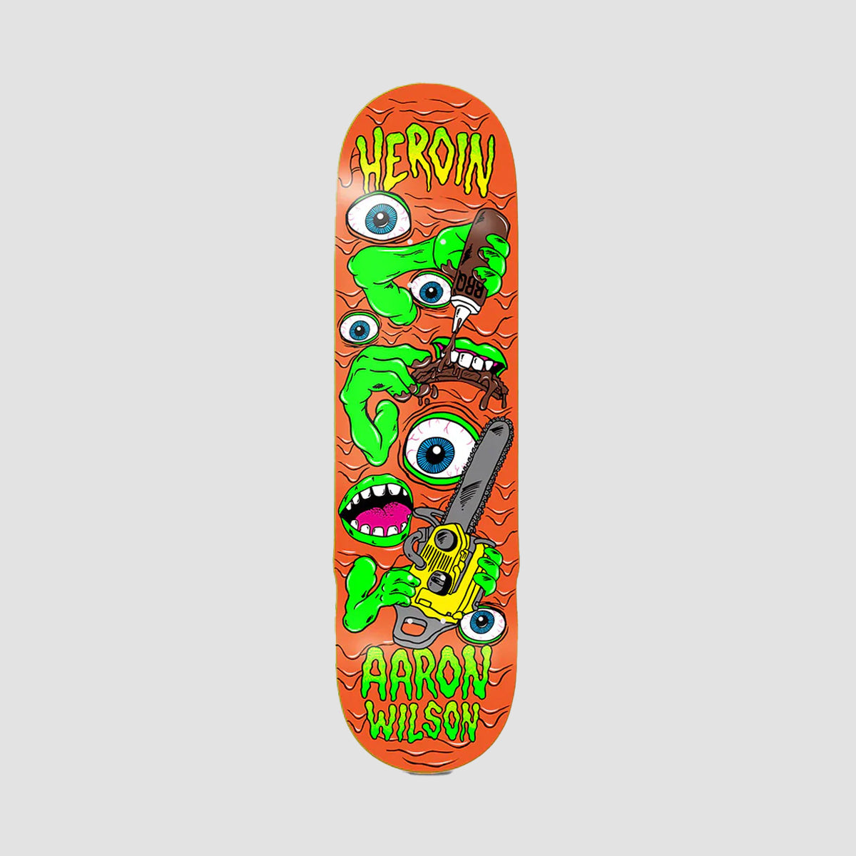 Heroin Mutate or Die Aaron Wilson Skateboard Deck - 8.5"