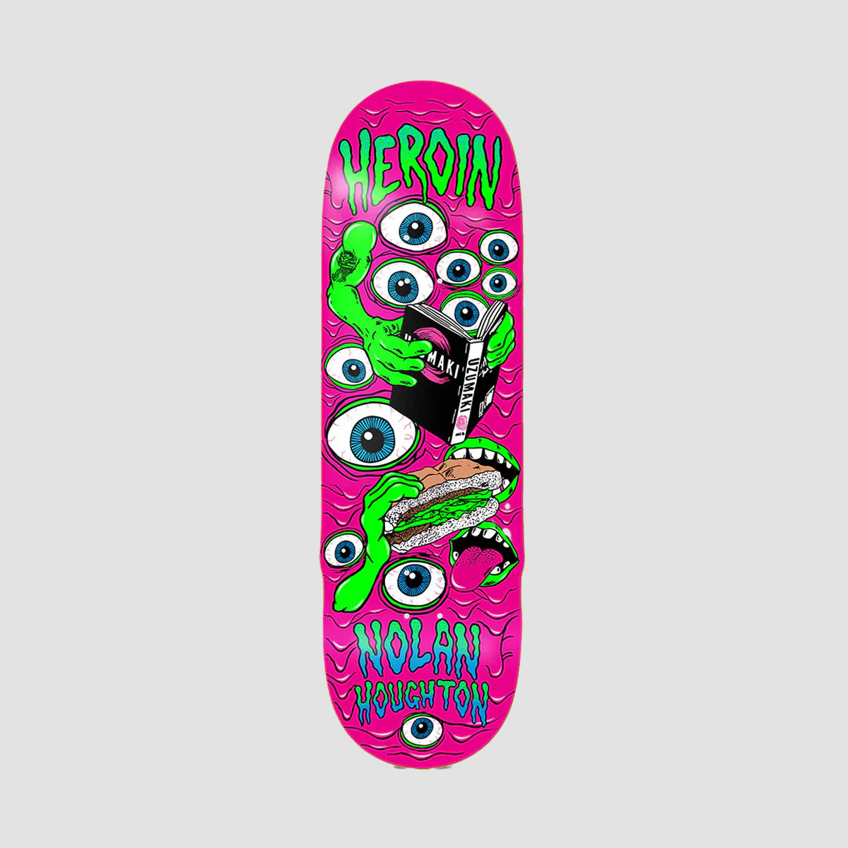 Heroin Mutate or Die Nolan Houghton Skateboard Deck - 9.5"