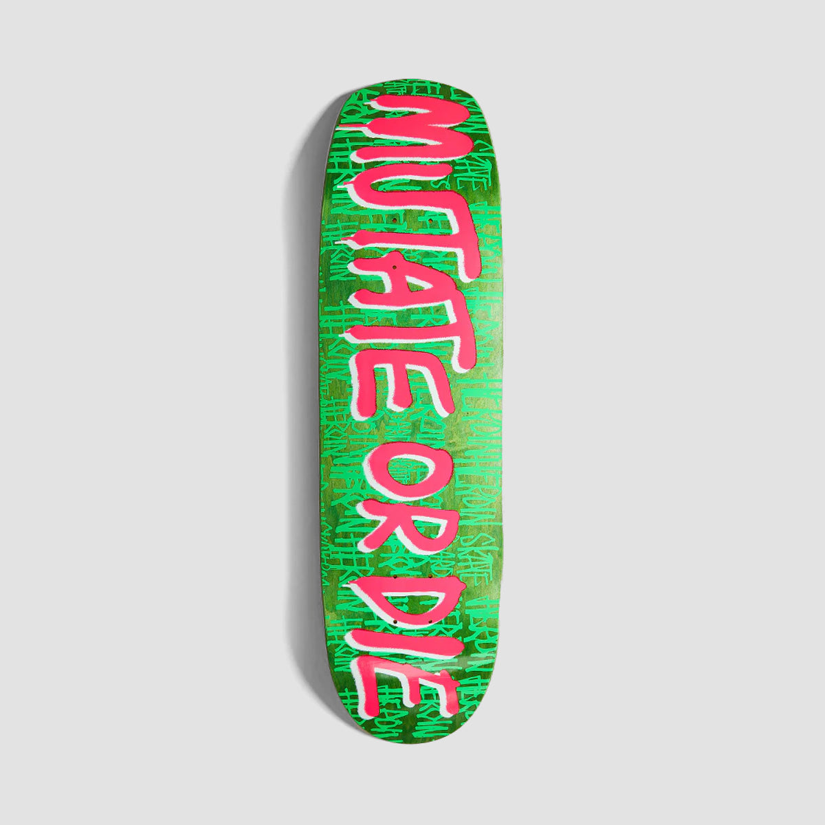 Heroin Mutate or Die Team Skateboard Deck Various Stains - 8.7"