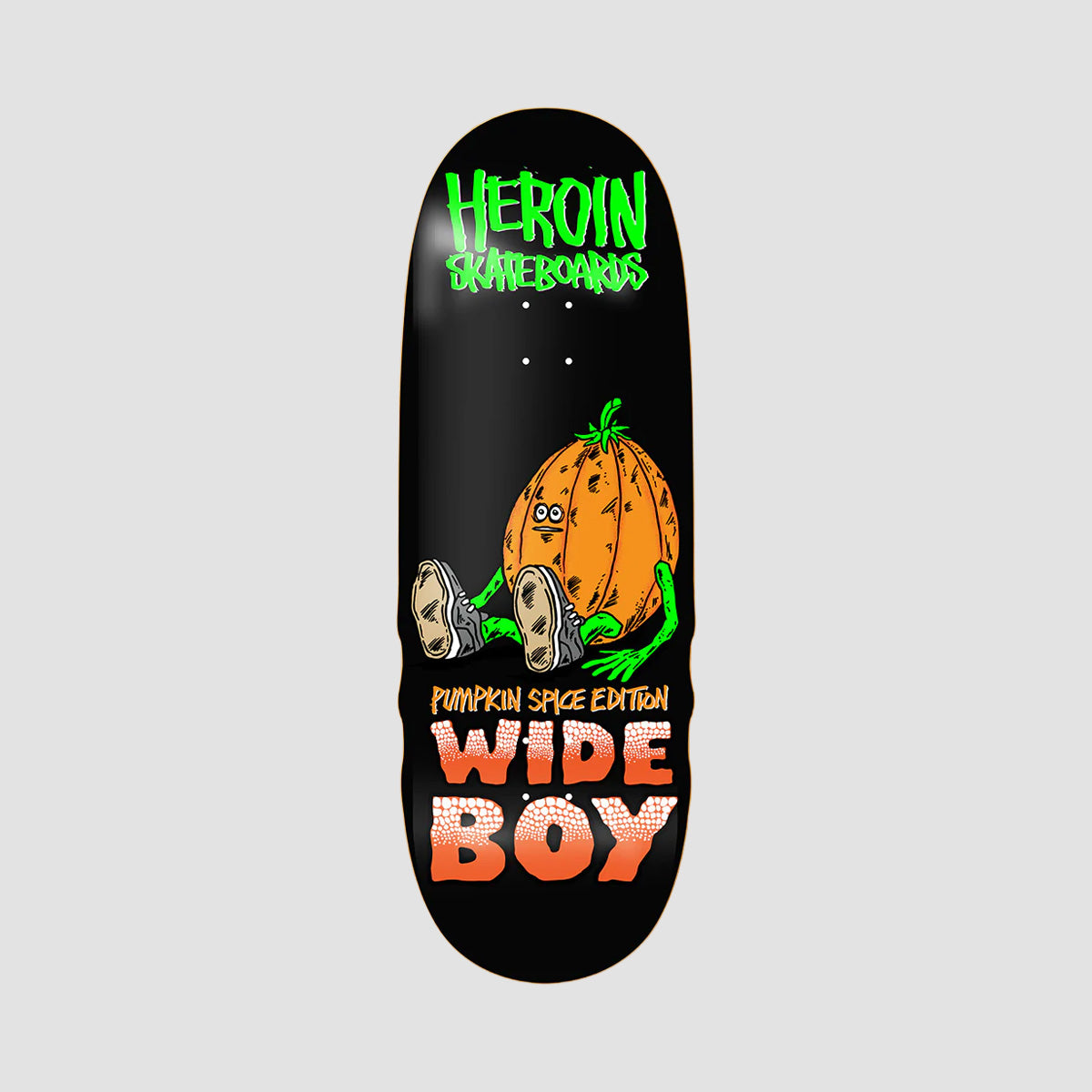 Heroin Pumpkin Spice Wide Boy Skateboard Deck - 10.75"