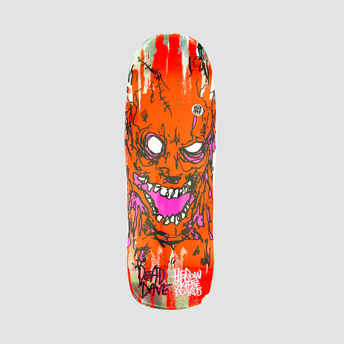 Heroin Savages Dead Dave Razor Edge Skateboard Deck - 10.1"