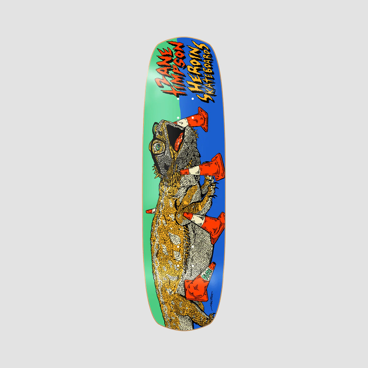 Heroin Zane Timpson Dude Double Shovel Skateboard Deck - 9"