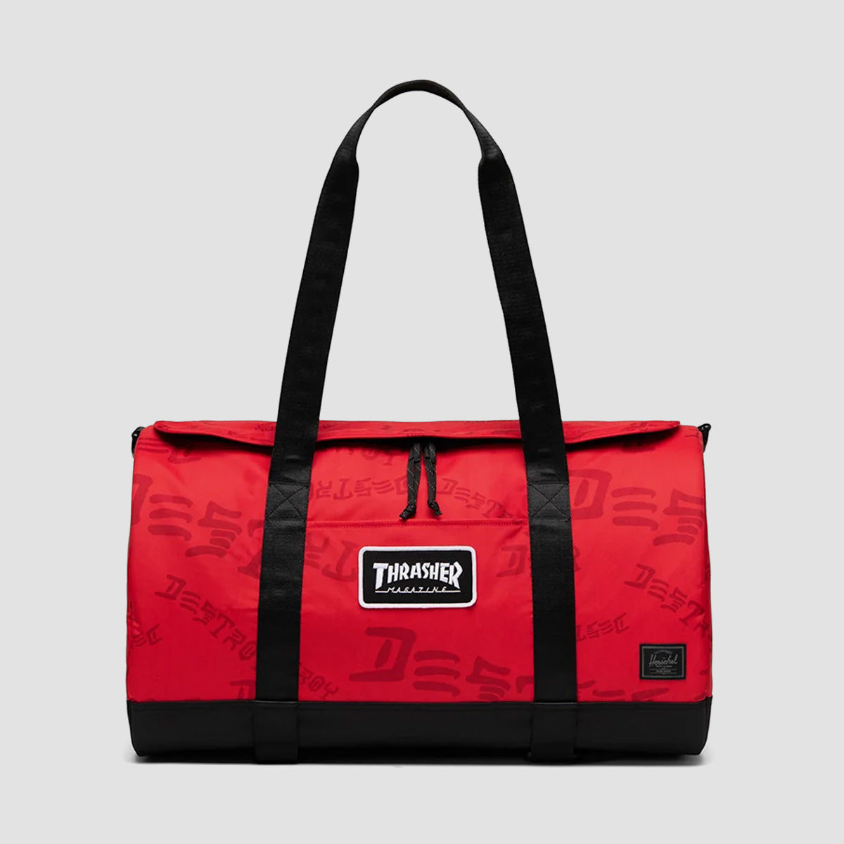 Herschel X Thrasher Heritage 40L Skate Duffle Bag Racing Red/Barbados Cherry Destroy