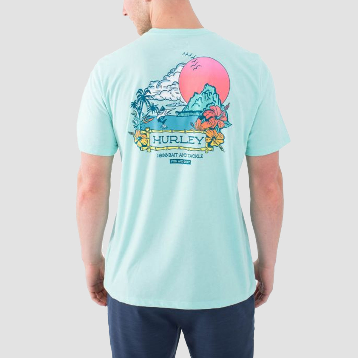 Hurley Bait T-Shirt Tropical Mist Heather