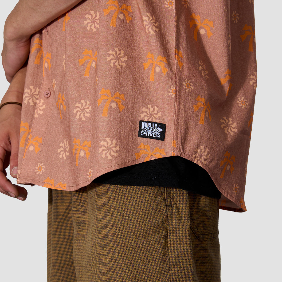Hurley Coconut Short Sleeve Shirt Nectarine