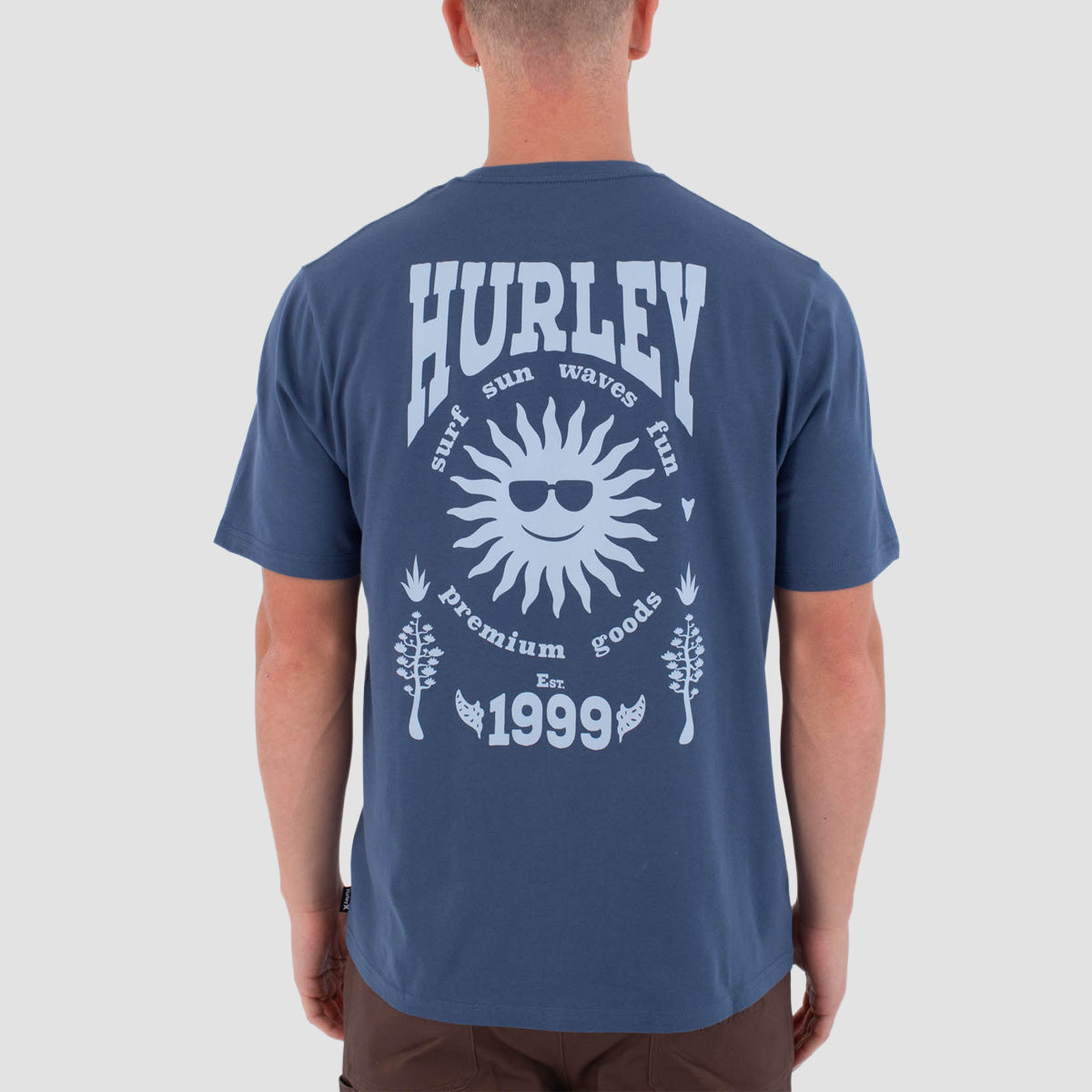 Hurley Fomo T-Shirt Grey Teal