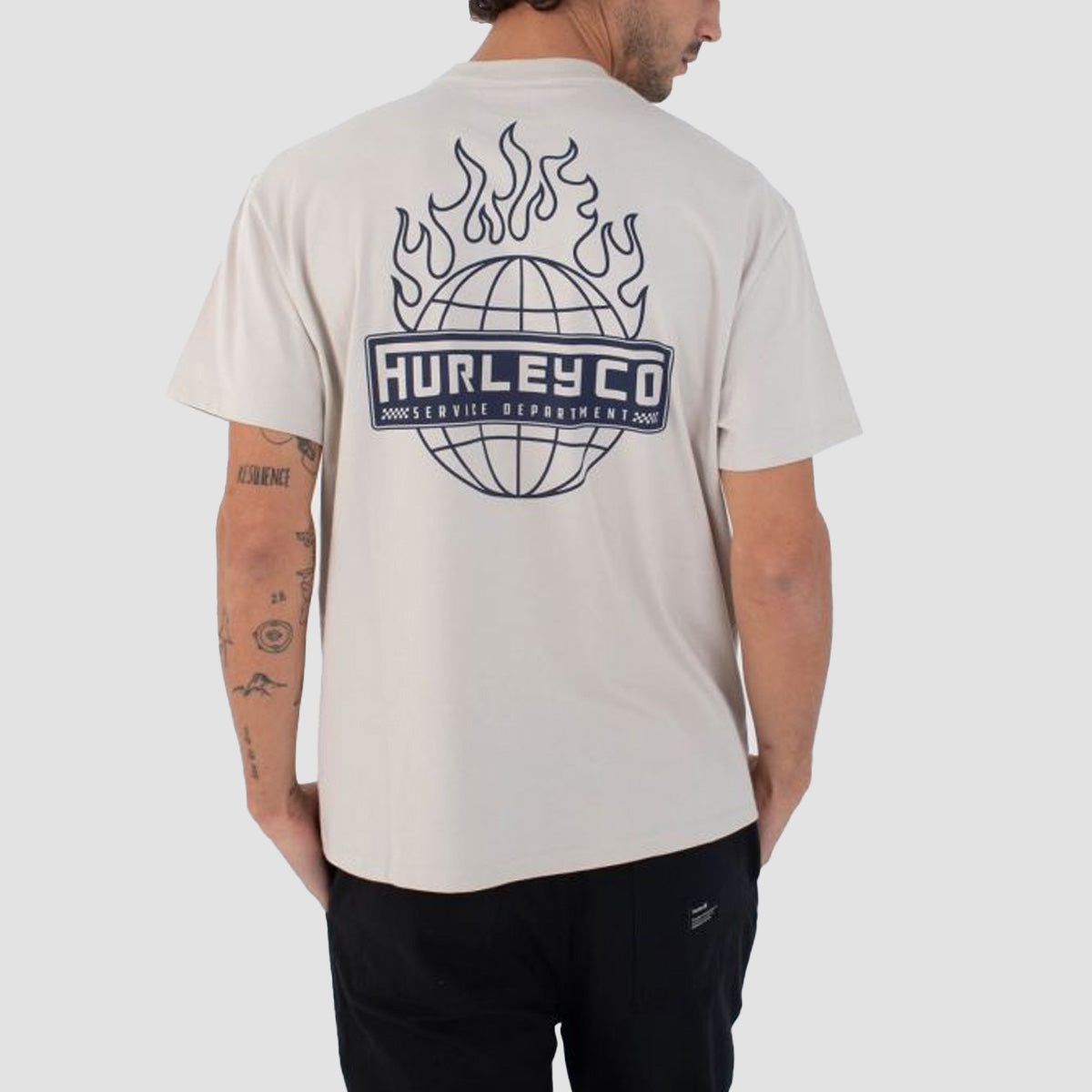 Hurley Global Fire T-Shirt Bone