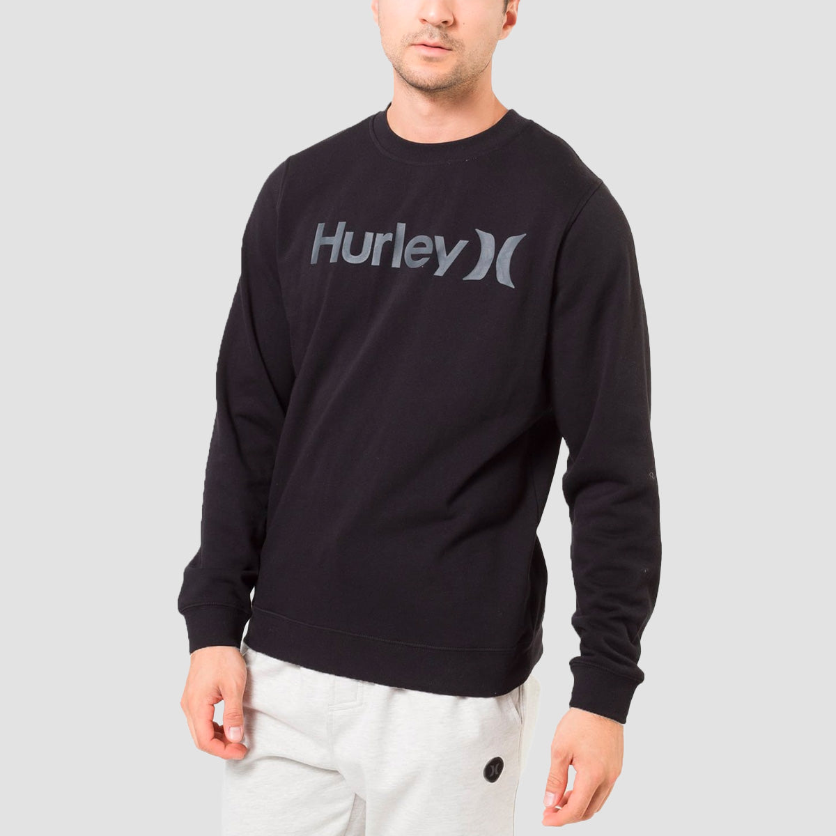 Hurley OAO Solid Crew Sweat Black/Grey