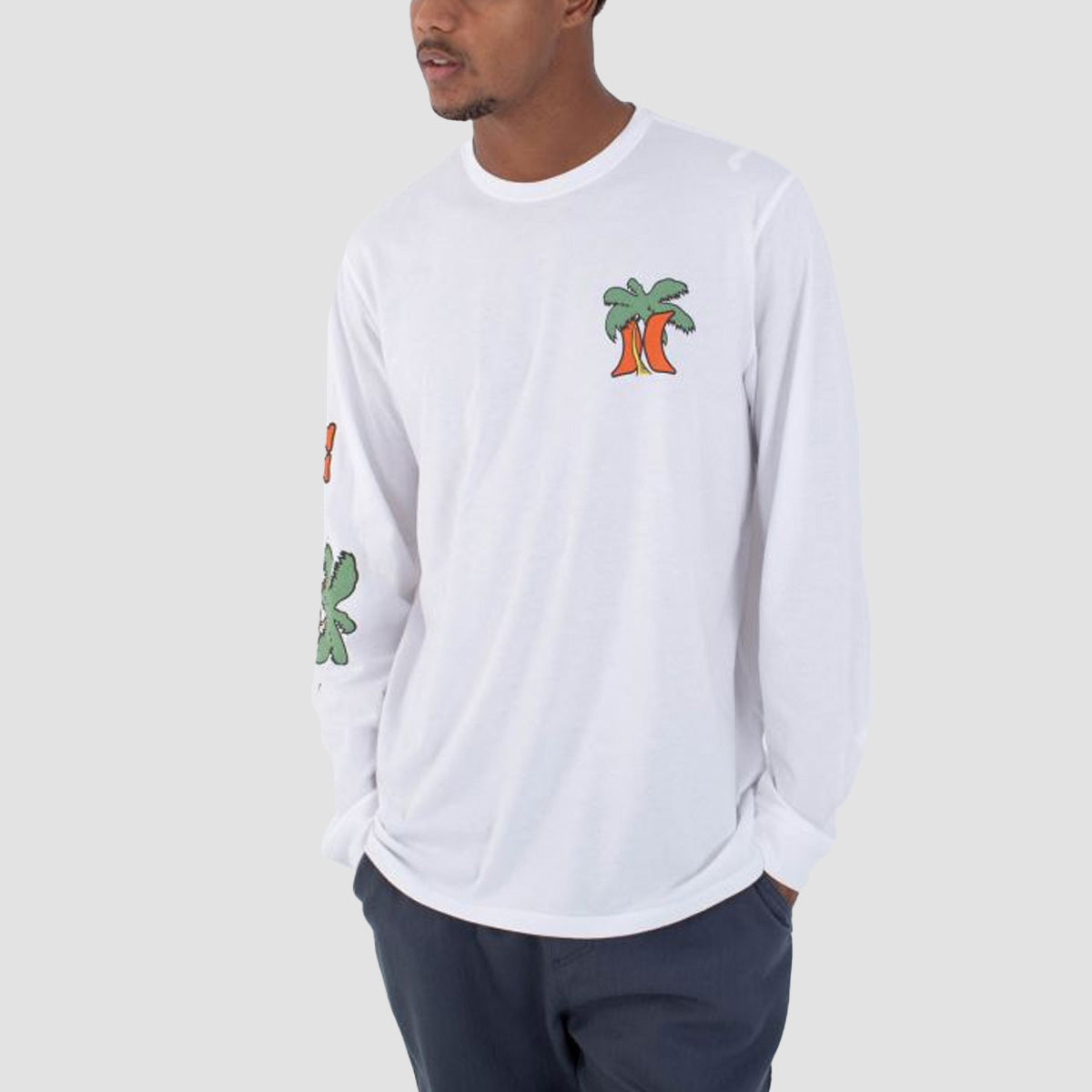 Hurley Oz Longsleeve T-Shirt White