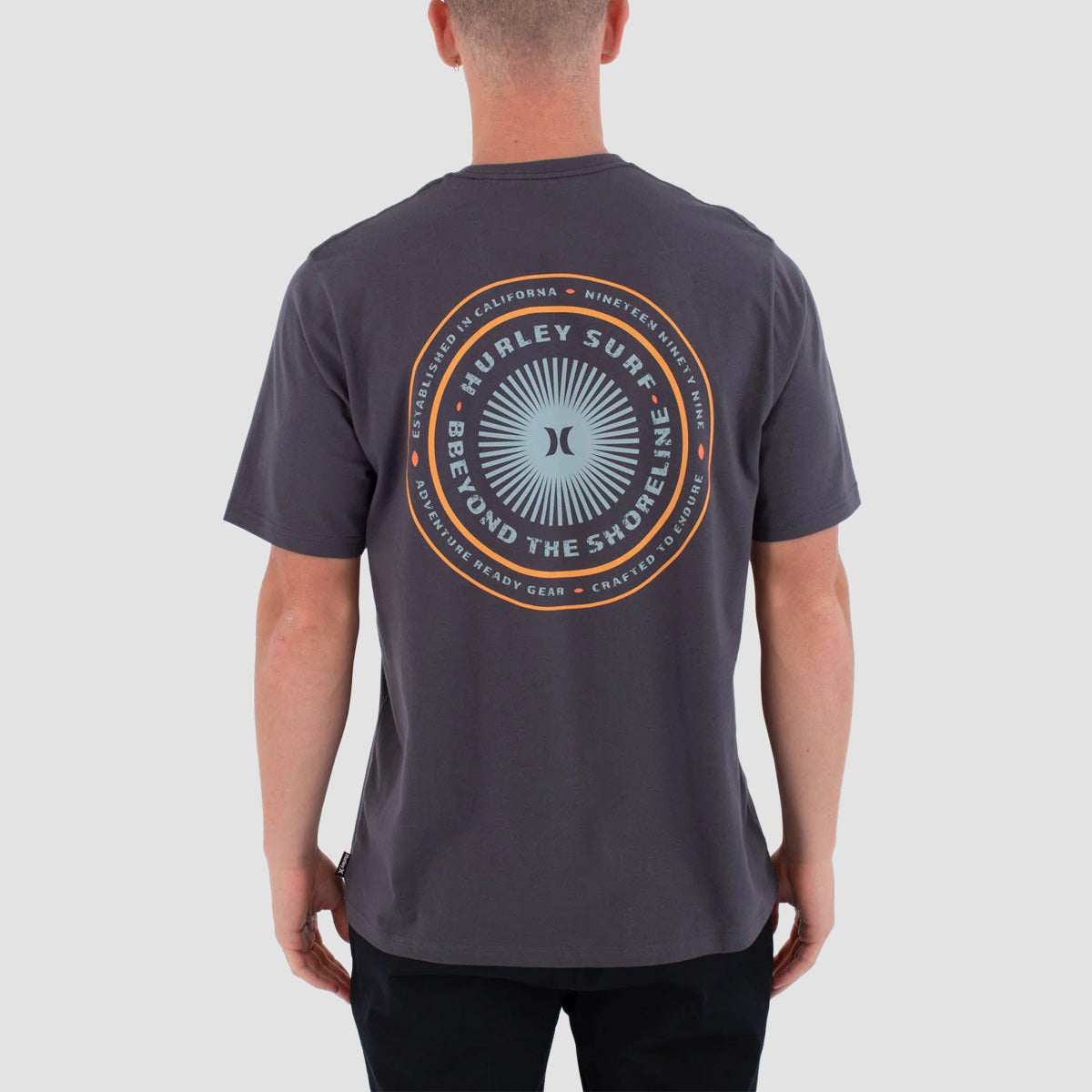 Hurley Pinheiros T-Shirt Dark Stone Grey