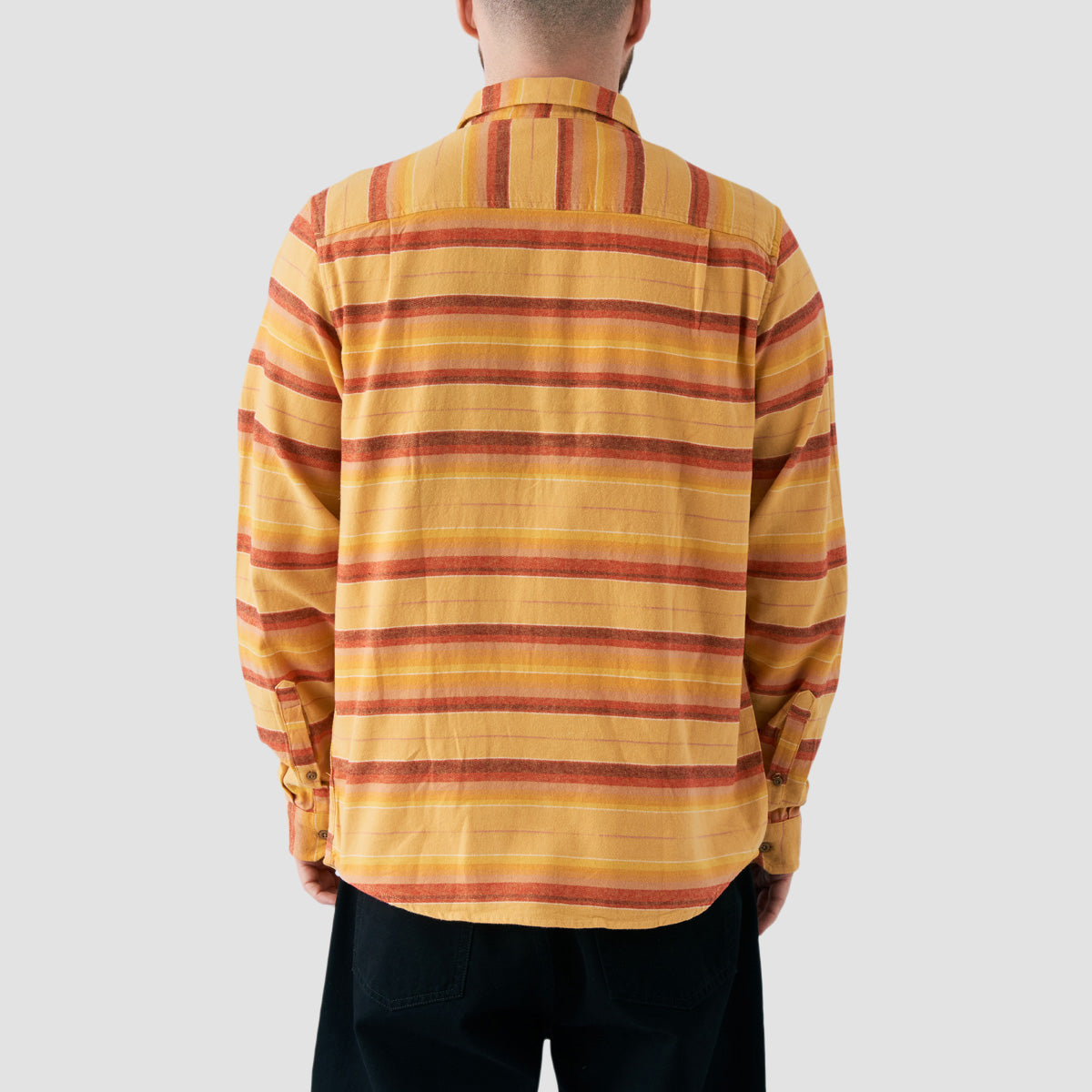 Hurley Portland Organic Flannel Longsleeve Shirt Pebble