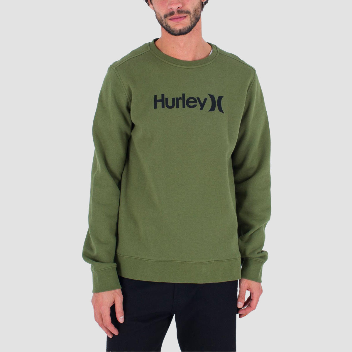 Hurley Seasonal OAO Crew Sweat Moss