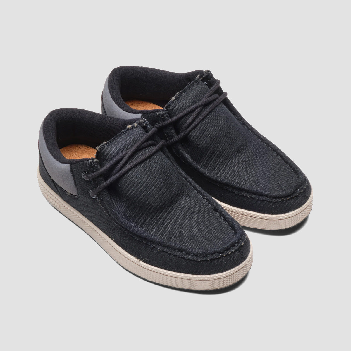 IPATH Cats Mid Hemp Shoes - Black Raw Edge Hemp